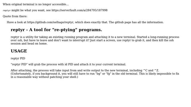 Unix & Linux: How do I attach a terminal to a detached process? (5 Solutions!!) смотреть онлайн