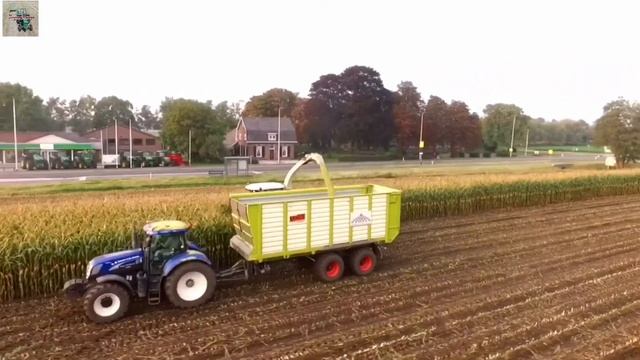 Maishakselen 2017 at Day & Night | New Claas Jaguar 850 & 1X Fendt & New Holland | Putten смотреть онлайн