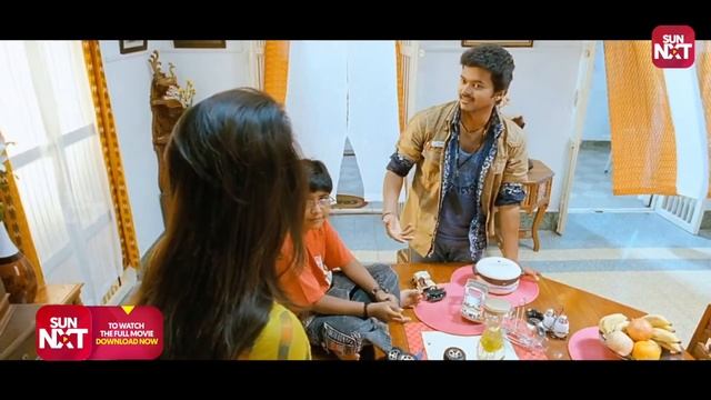 #ThalapathyVijay's charming love scene | Vettaikaaran | Blockbuster Tamil Movie | Anushka | SUN NXT смотреть онлайн