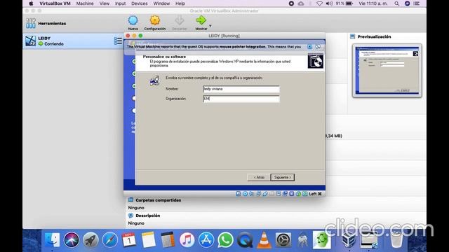 VIRTUALBOX Windows XP 32 Bits