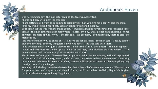 The Boy And The Apple Tree | Moral Story Series | Learn English with Stories смотреть онлайн