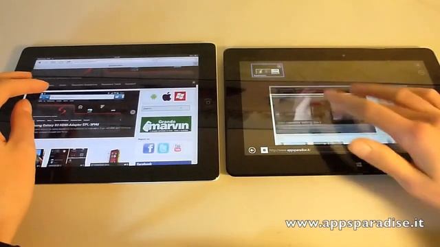 Confronto Asus VivoTab Smart vs iPad con display retina ita by AppsParadise смотреть онлайн
