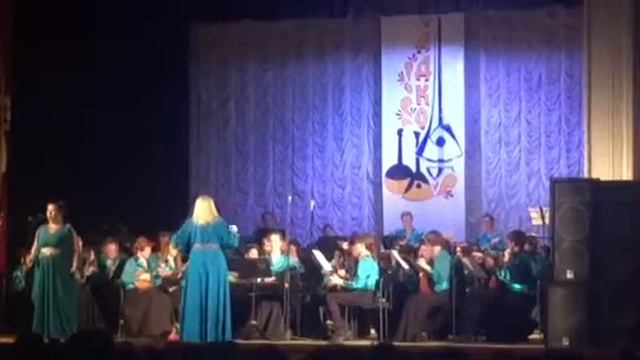 Report concert of the orchestra of folk instruments 