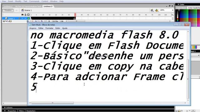 Macromedia Flash 8 Tut. and animtaion test смотреть онлайн