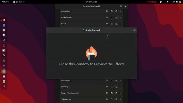 Linux gnome effects смотреть онлайн
