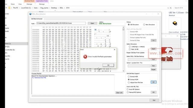 Dell 3521 A14 Bios Extraction By LBE Ver 1. 3