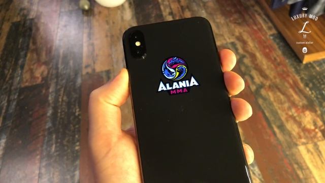 iPhone X со светящейся эмблемой Alania MMA смотреть онлайн