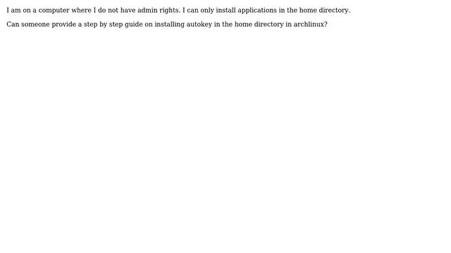 How to install autokey in the home directory in linux? смотреть онлайн