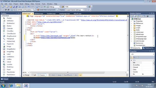 ASP.NET 4.0 Essential Skills Lesson 2-7: Display images and links on a page смотреть онлайн