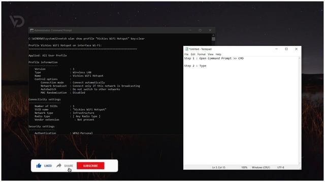 Show Wi-Fi Password || CMD || Windows 10/8/7/XP || Tamil/தமிழ் || Easy Steps! смотреть онлайн
