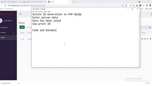 online ID generator in PHP MySQL смотреть онлайн