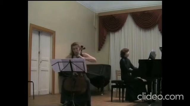 С. Рахманинов Соната для виолончели и фортепиано соль минор,ор.19 (2 часть) смотреть онлайн