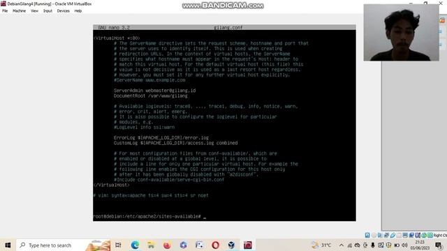 KONFIGURASI APACHE2 DEBIAN 10 #GILANG SAPUTRA 2004411508, 6 GAB 4 WEB смотреть онлайн