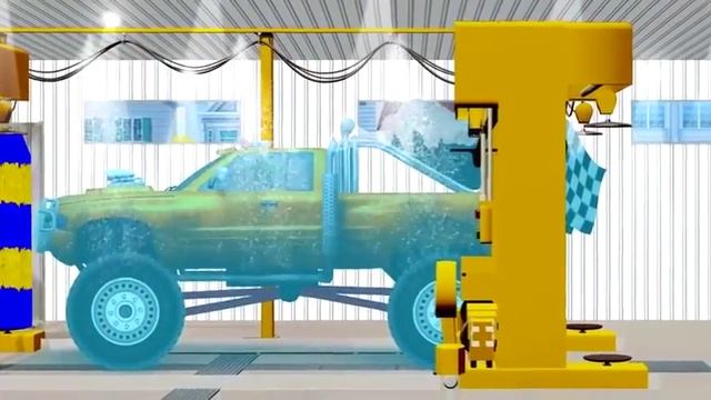 Мультики про машинки   Монстр трак мультфильм   Мойка машины мультик   Хочу Знать Все
