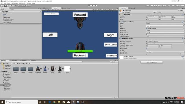 Unity Space Shooter For Mobile, PC & WebGl Tutorial #6 - Creating Enemy Boss смотреть онлайн
