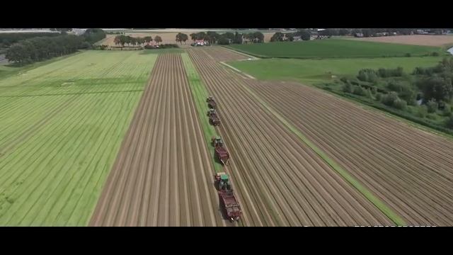 Сбор лукового урожая с помощью John Deere + VSS Amac VRU XL