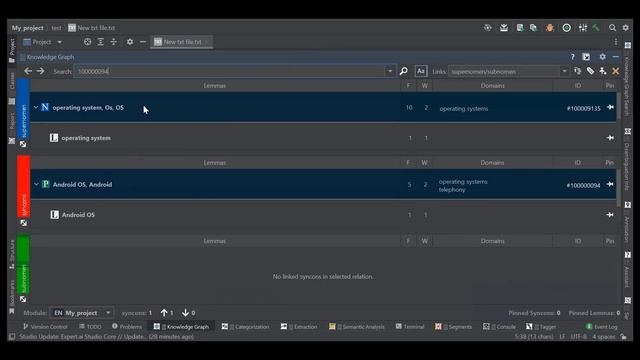 expert.ai Studio - Open the Knowledge Graph from the Semantic Analysis tool window смотреть онлайн
