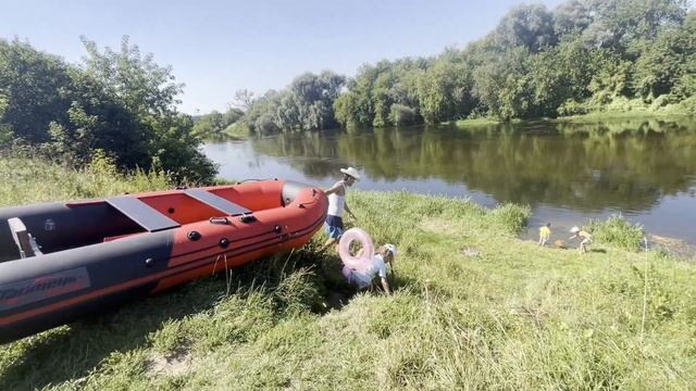 спуск на воду лодка Таймень NX 3600 pro