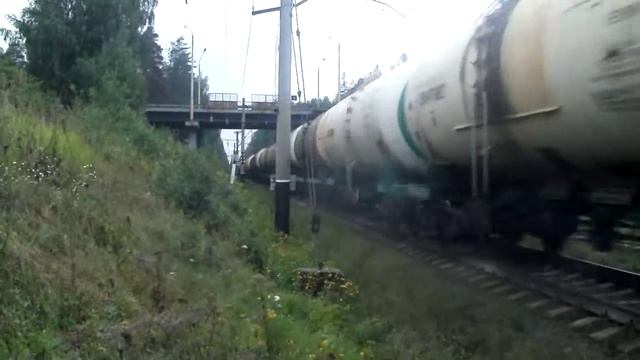 ГЖД ВЛ80С-1521 С Грузовым поездом, ст.Кстово смотреть онлайн
