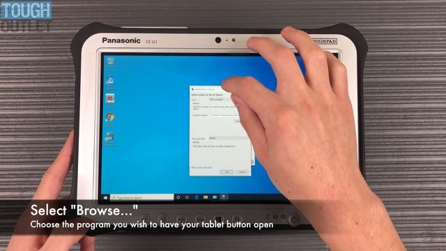 Panasonic Toughpad FZ-G1: How to reprogram A1 and A2 tablet buttons