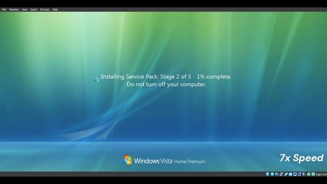 Upgrading to Service Pack 2 in Windows Vista (Timelapse) смотреть онлайн
