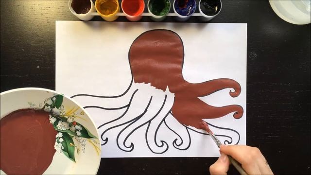 Рисуем осьминога