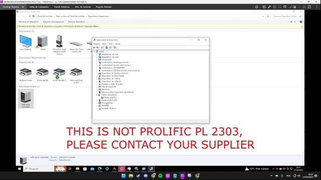 RESOLVIDO: THIS IS NOT PROLIFIC PL 2303 (Driver de impressora ELGIN I9) смотреть онлайн