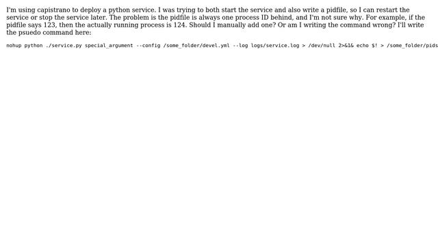 Unix & Linux: nohup on bash redhat is one processID different смотреть онлайн