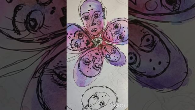 Рисуем с дочкой детской акварелью 🎨🧑🎨
Просто Космос! ✨