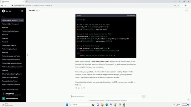 python set path environment variable смотреть онлайн