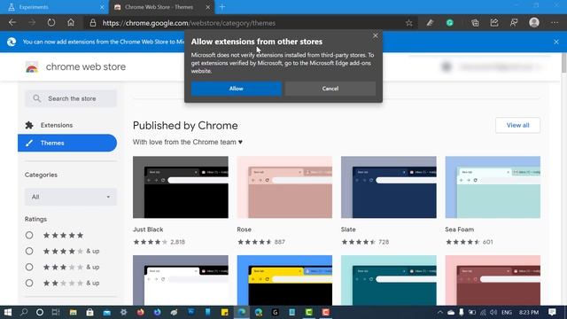 How to Install Google Chrome Themes in Microsoft Edge on Windows 10 смотреть онлайн