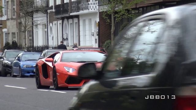Lamborghini Aventador LAUNCH CONTROL in the City!! смотреть онлайн