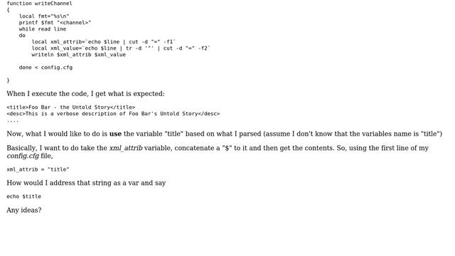 Unix & Linux: Parsing a file to determine what values to use смотреть онлайн