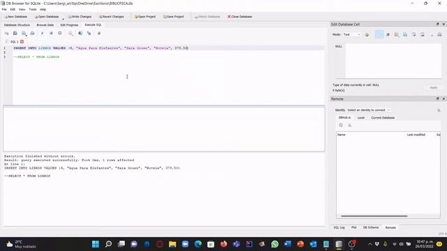 CREACION DE UNA BASE DE DATOS EN DB BROWSER FOR SQLITE смотреть онлайн