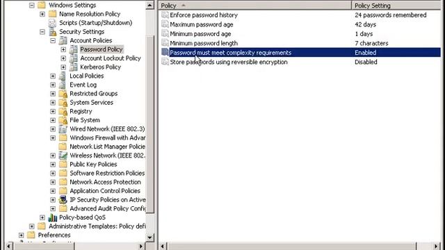 Modify Password Policy смотреть онлайн
