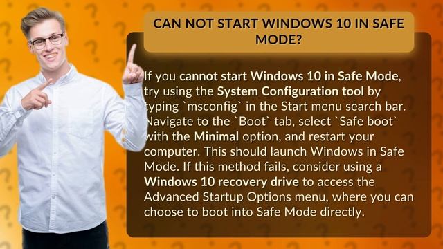 Can not start Windows 10 in Safe Mode? смотреть онлайн