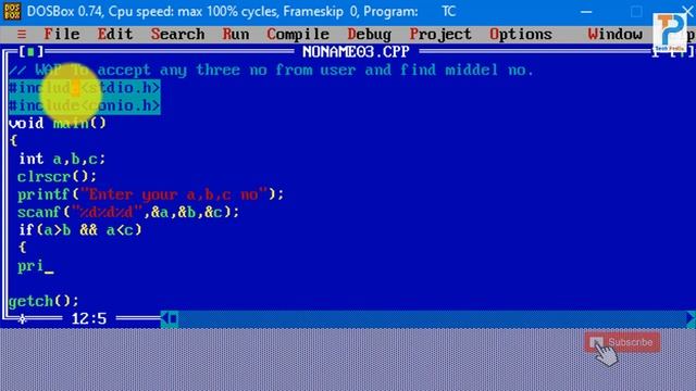 find middle number among three in c programming using if else |#14| смотреть онлайн