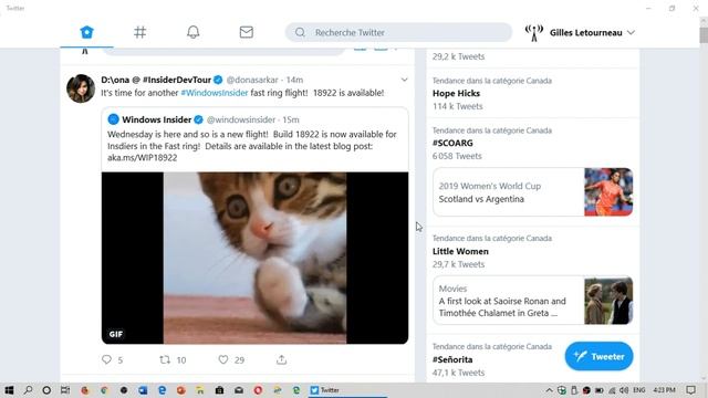 Windows 10 Insider preview build 18922 for 20H1 Released to Fast Ring Insiders June 19th 2019 смотреть онлайн