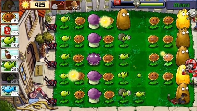 Plants vs. Zombies - Survival : Day - 2 Flags - Android Gameplay смотреть онлайн