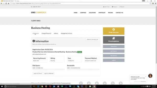 How to log into your cPanel Account on Unix Commerce смотреть онлайн