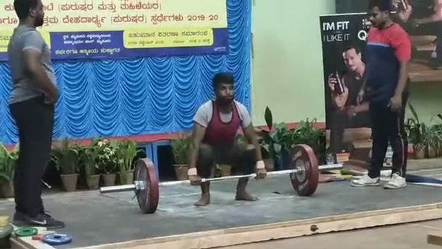 Weightlifting clean and jerk university of Mysore 2019-20