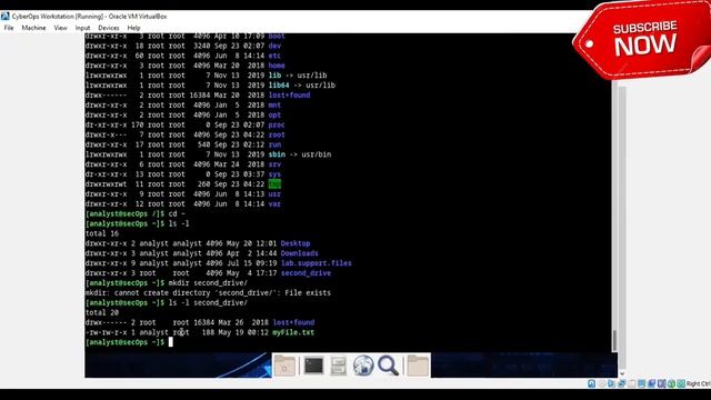 CA v1.0 - 4.5.4. Lab - Navigating the Linux Filesystem and Permission Settings - CyberOps Asscociat смотреть онлайн