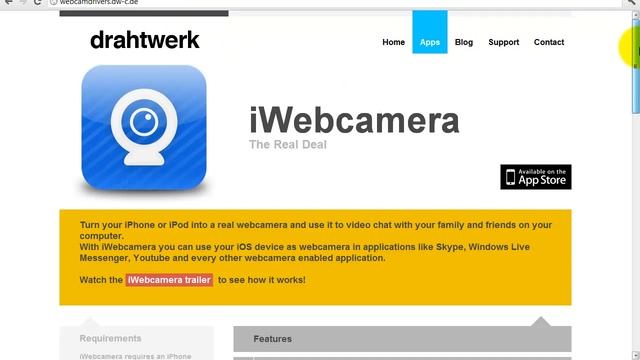 How To Use Your iPhone/iPod/iPad As Webcamera For Your PC смотреть онлайн
