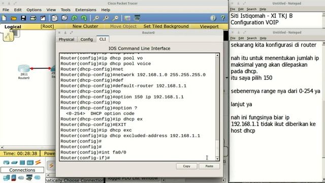 VOIP (Voice Over Internet Protocols) Topologi 3 смотреть онлайн