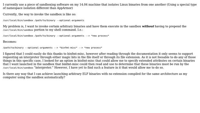 Ubuntu: Using binfmt-misc in conjunction with xattrs смотреть онлайн