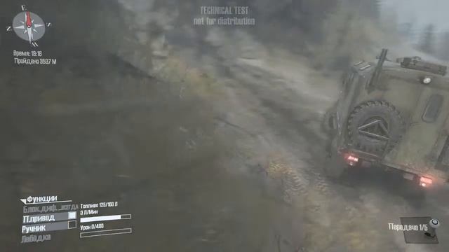 Spintires: MudRunner Поднимаем опрокинувшийся К-700 тягачем смотреть онлайн