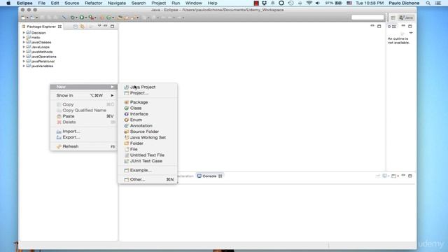 007 Installing Eclipse Setting Up Java MAC смотреть онлайн