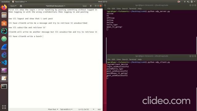 udp client - server смотреть онлайн
