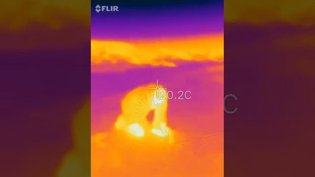 How fireworks look with Flir One thermal camera смотреть онлайн