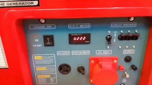 Genset Honda 6000 Watt 3 Phase Hidemitsu HG8500SDV